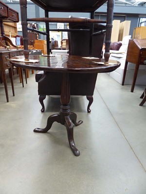 Lot 5254 - Circular Georgian tilting tripod table