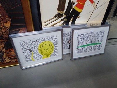 Lot 5323 - 3 nursery prints