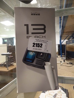 Lot 2152 - Boxed Go Pro 13 in black