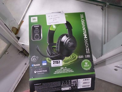 Lot 2157 - Boxed JBL Quantum 360X headset for xBox, PC,...