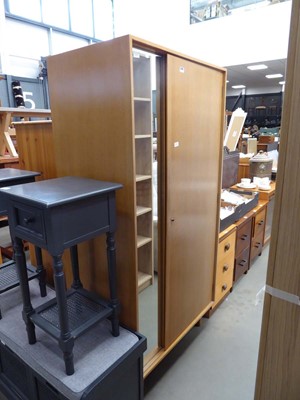Lot 5266 - Stag double door wardrobe