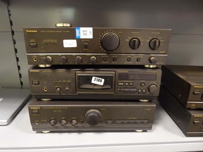 Lot 2180 - Technics amplifier SUVX600, technics stereo...