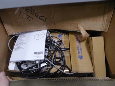 Lot 2185 - Box containing Filamore receipt printer and...