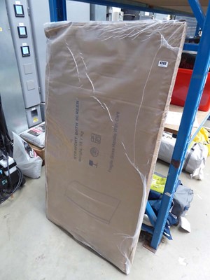 Lot 4262 - Straight bath screen, boxed