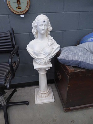 Lot 5401 - Female bust on a plinth