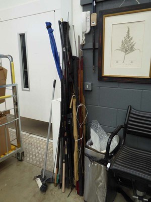 Lot 5408 - Four bundles of coarse and fly fishing rods