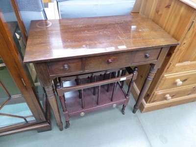 Lot 5286 - Small 3 drawer desk plus a modern Canterbury
