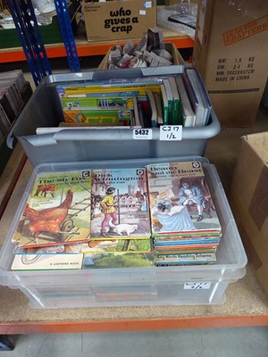 Lot 5432 - Two boxes containing Ladybird and other...