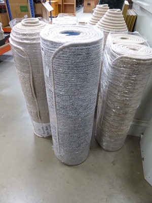 Lot 5453 - Grey carpet runner 14ft 4in x 27in