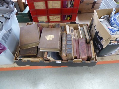 Lot 5472 - Box containing antiquarian books to include...