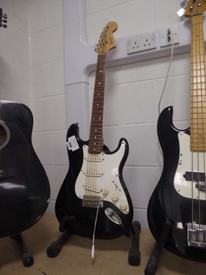 Lot 2247 - Squier Strat 6 string electric guitar in black...