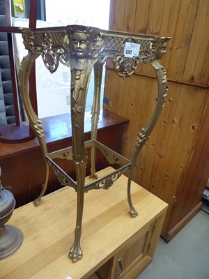 Lot 5362 - Metal table base on claw supports