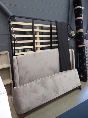 Lot 5374 - Fabric Super King bedstead