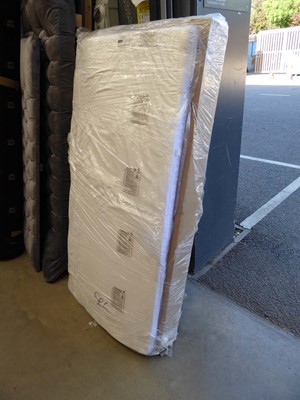 Lot 5377 - Box of furniture parts and cot bed mattress