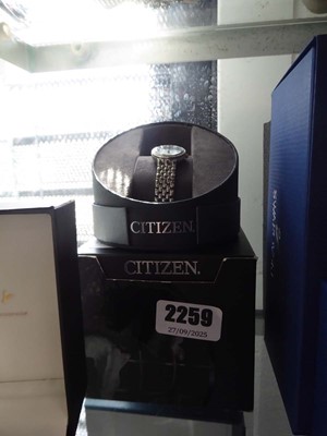 Lot 2259 - A ladies Citizen Eco Drive wristwatch, boxed