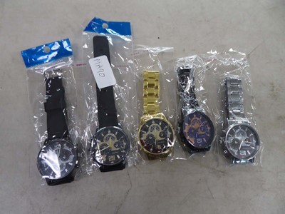 Lot 2270 - 5 wristwatches, unboxed