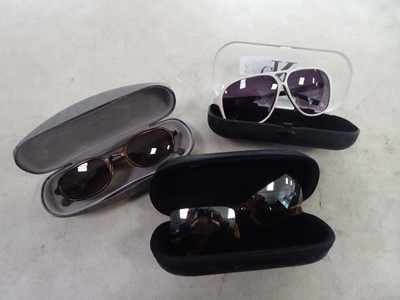 Lot 2276 - Three pairs of Calvin Klein sunglasses