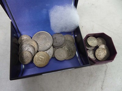 Lot 2279 - 2 cases containing various coins