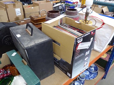 Lot 5496 - Two boxes of vinyl records