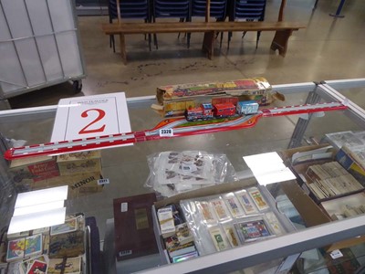 Lot 2320 - Vintage tin shunting train set