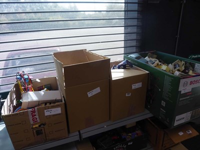 Lot 2351 - Four boxes containing various diecast vehicles
