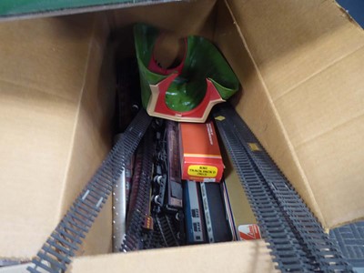 Lot 2357 - Box containing various model railway track and...