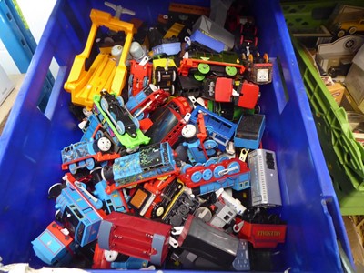 Lot 2365 - Box containing Thomas The Tank Engine toys