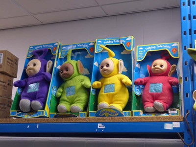 Lot 2380 - 4 Talking Teletubby dolls