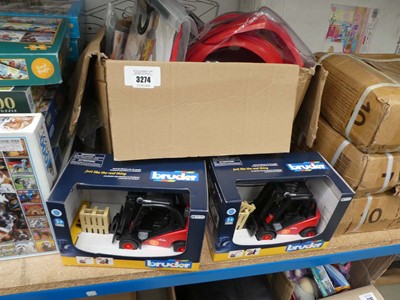 Lot 3274 - Box of childrens and adults fancy dress plus 2...