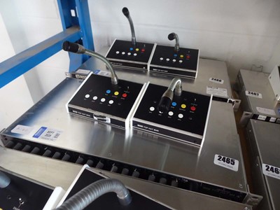 Lot 2465 - Glensound top hat M4 4 way headphone amp with...