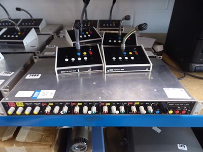 Lot 2469 - Glensound top hat M4 4 way headphone amp with...