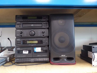 Lot 2470 - Akai digital hi-fi mini system ACMX92 with CD...