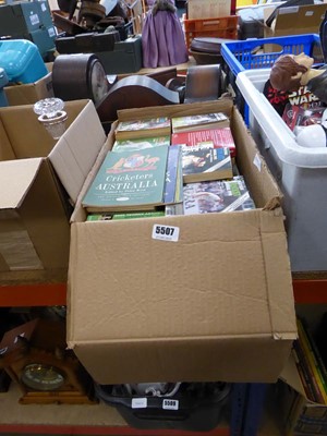 Lot 5507 - Box containing cricketing annuals