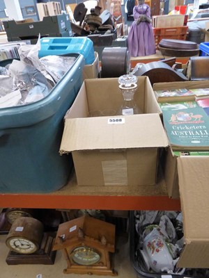 Lot 5508 - 2 boxes containing wine glasses, decanters and...