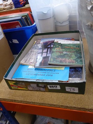 Lot 5517 - Box of ephemera inc. Whipsnade Zoo guide,...