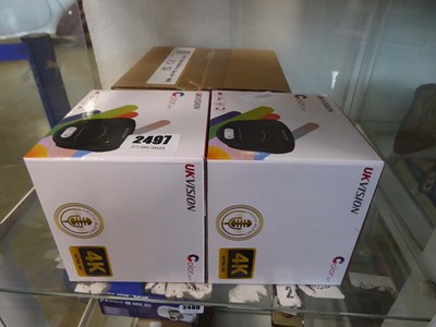 Lot 2497 - 2 UK Vision colour 24/7 cameras along with 2...