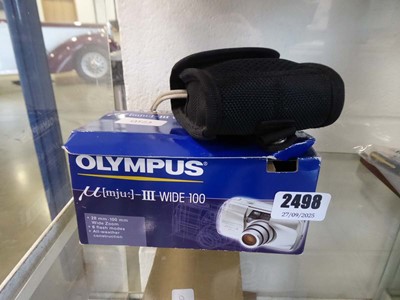 Lot 2498 - Olympus U3 wide 100 digital camera along with...