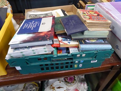 Lot 5535 - Box of children's books, cigarette card album...