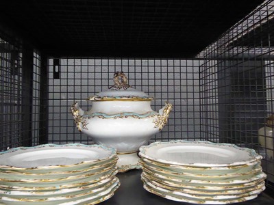 Lot 5602 - Cage containing Edwardian lidded soup tureen,...