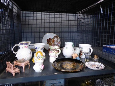 Lot 5566 - Cage of collectors plates, miniature jugs,...