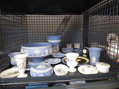 Lot 5567 - Cage of Jasper ware and other Wedgwood crockery