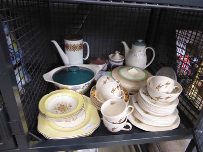 Lot 5627 - Cage containing duck patterned and other...