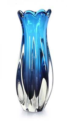 Lot 126 - Attributed to Sanyu Glass Factory Ltd., a blue...