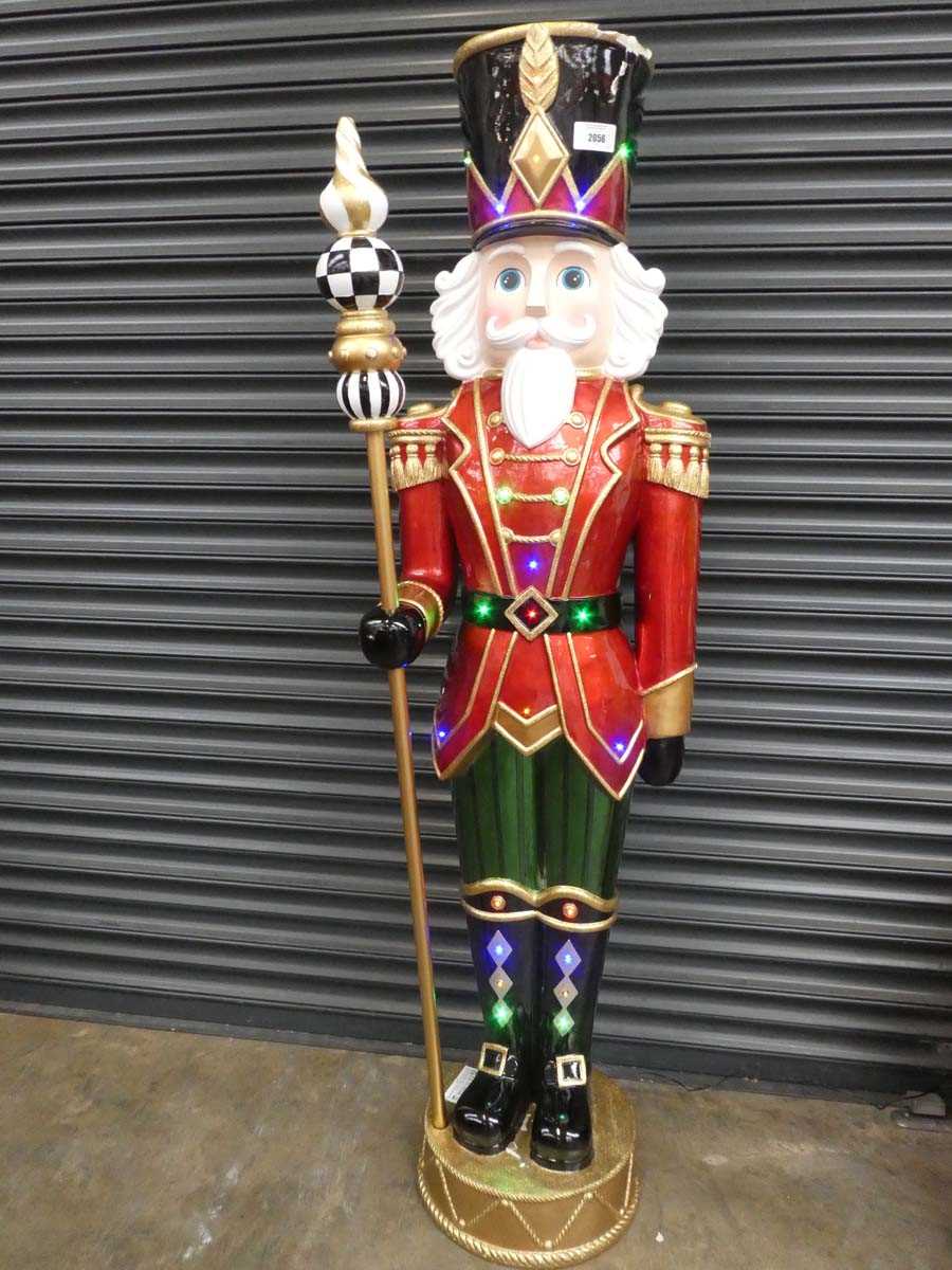 Lot 1.8m nutcracker with music and 25 LED lights