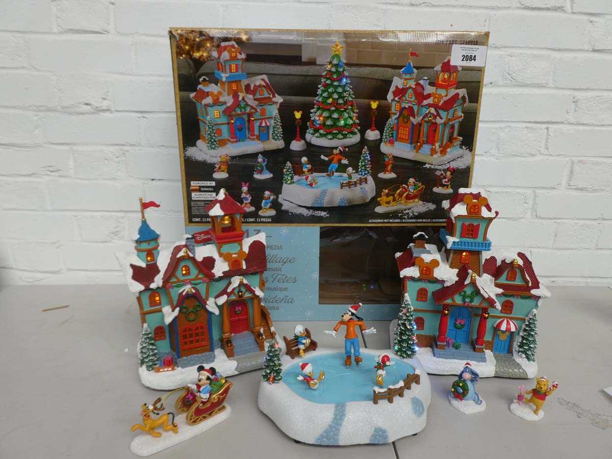 Lot Boxed Disney battery powered holiday village...