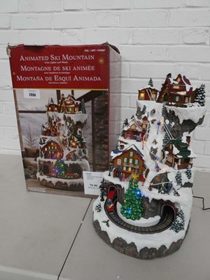Lot Boxed Christmas themed animated ski mountain...
