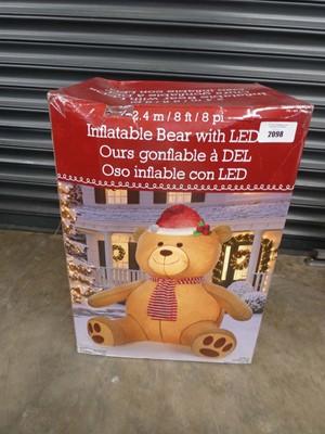 Lot Boxed 8' outdoor inflatable bear with...