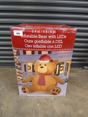 Lot Boxed 8' outdoor inflatable bear with...