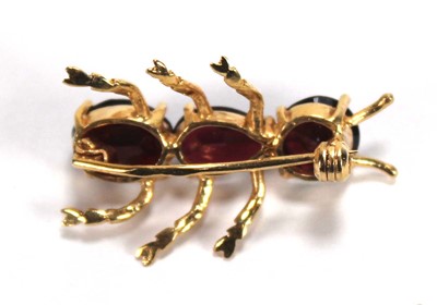 Lot 529 - A yellow metal brooch in the form of an ant...