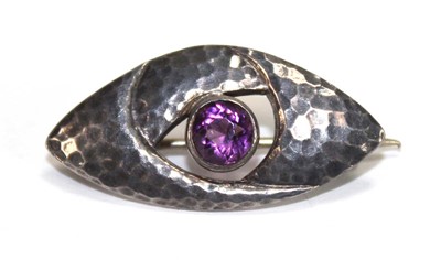 Lot 545 - An Edwardian Charles Horner hammered silver...